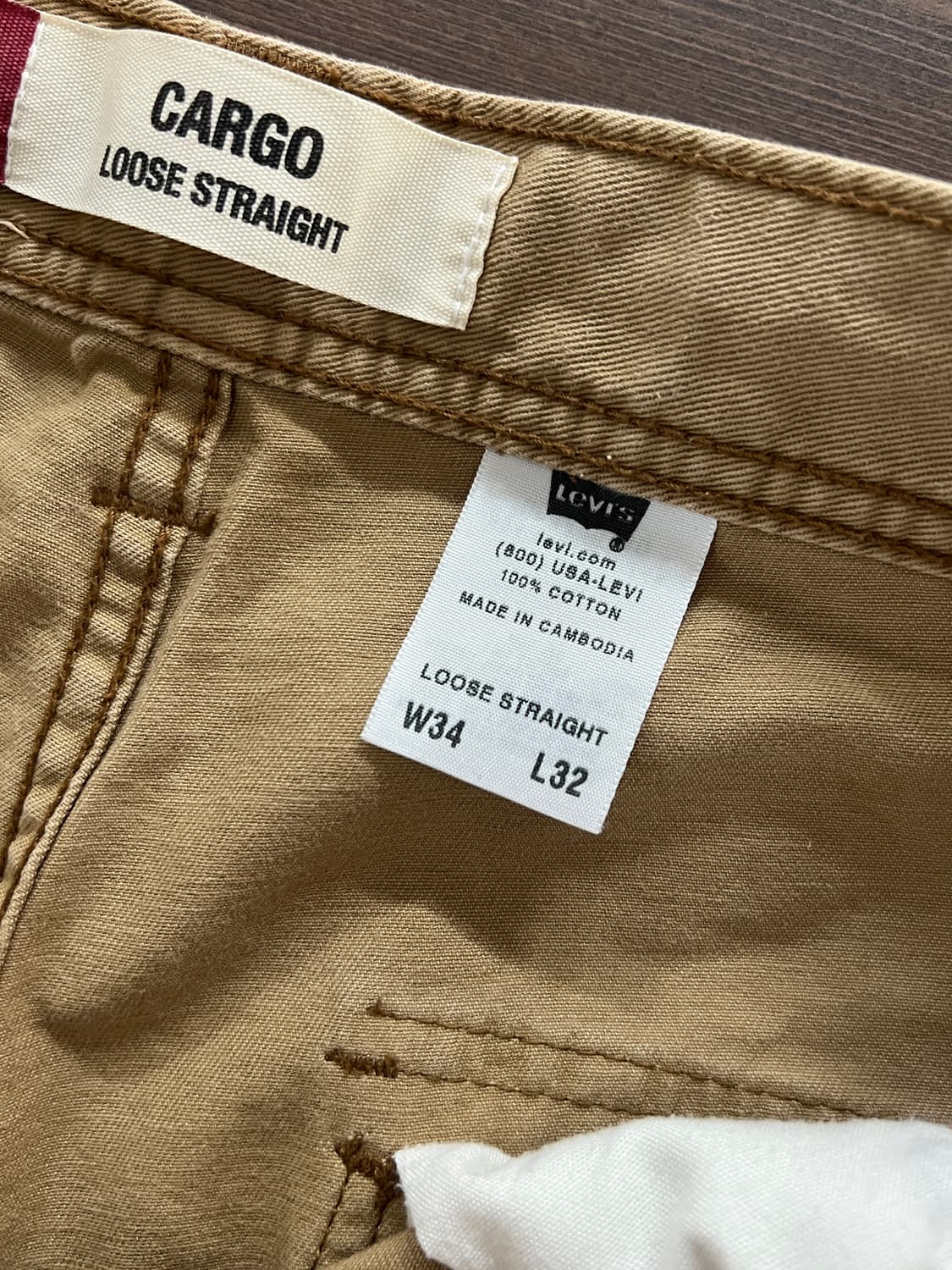 00s Levis 리바이스 루즈 스트레이트 카고 팬츠 상품이미지8