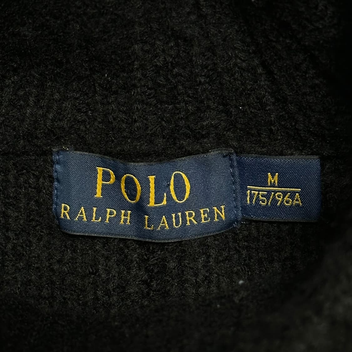 M 폴로랄프로렌 숄더 넥 버튼 블랙 메리노 울 니트 상품이미지4