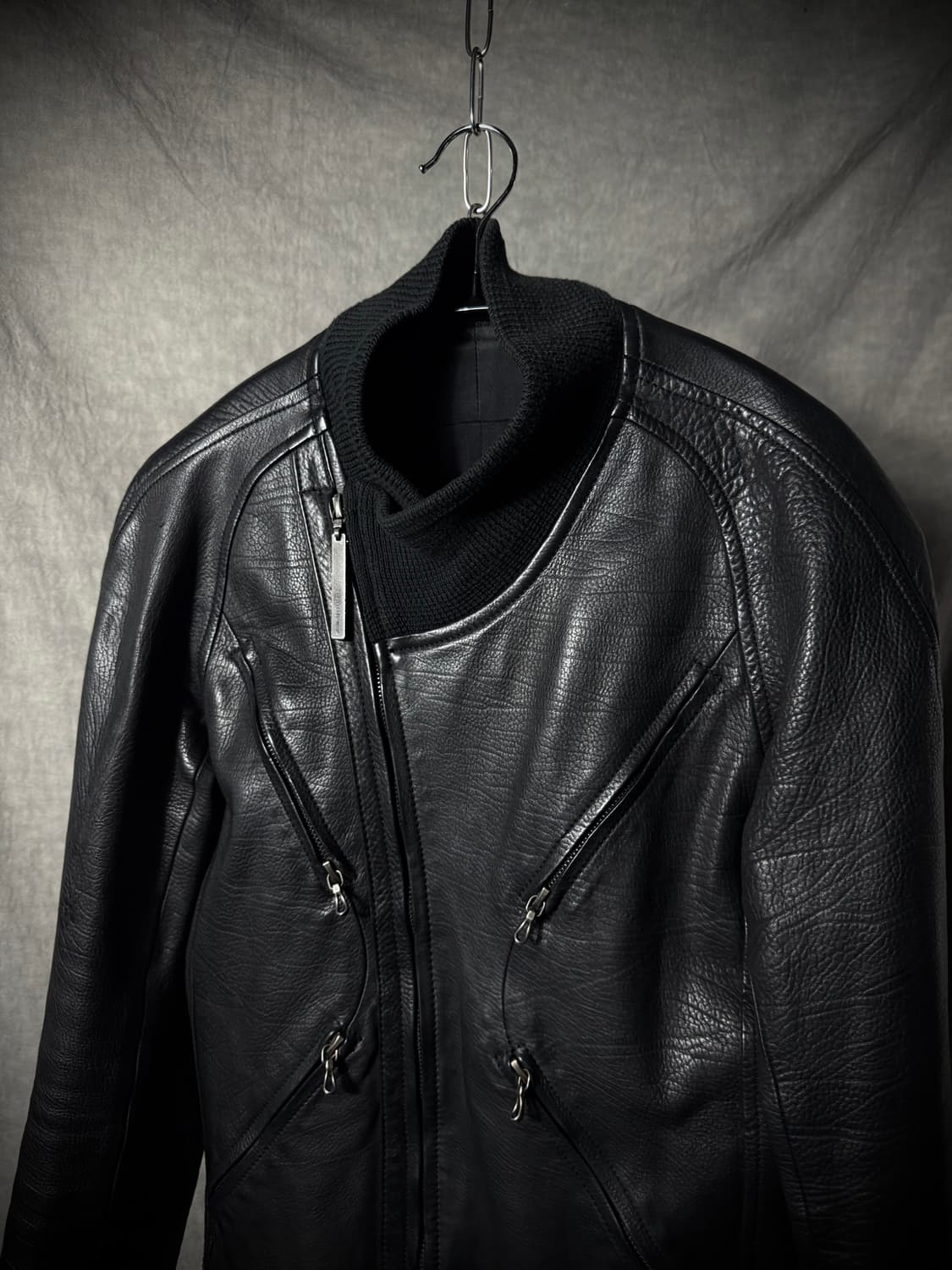 The Viridi-Anne Calf Leather Jacket  상품이미지4