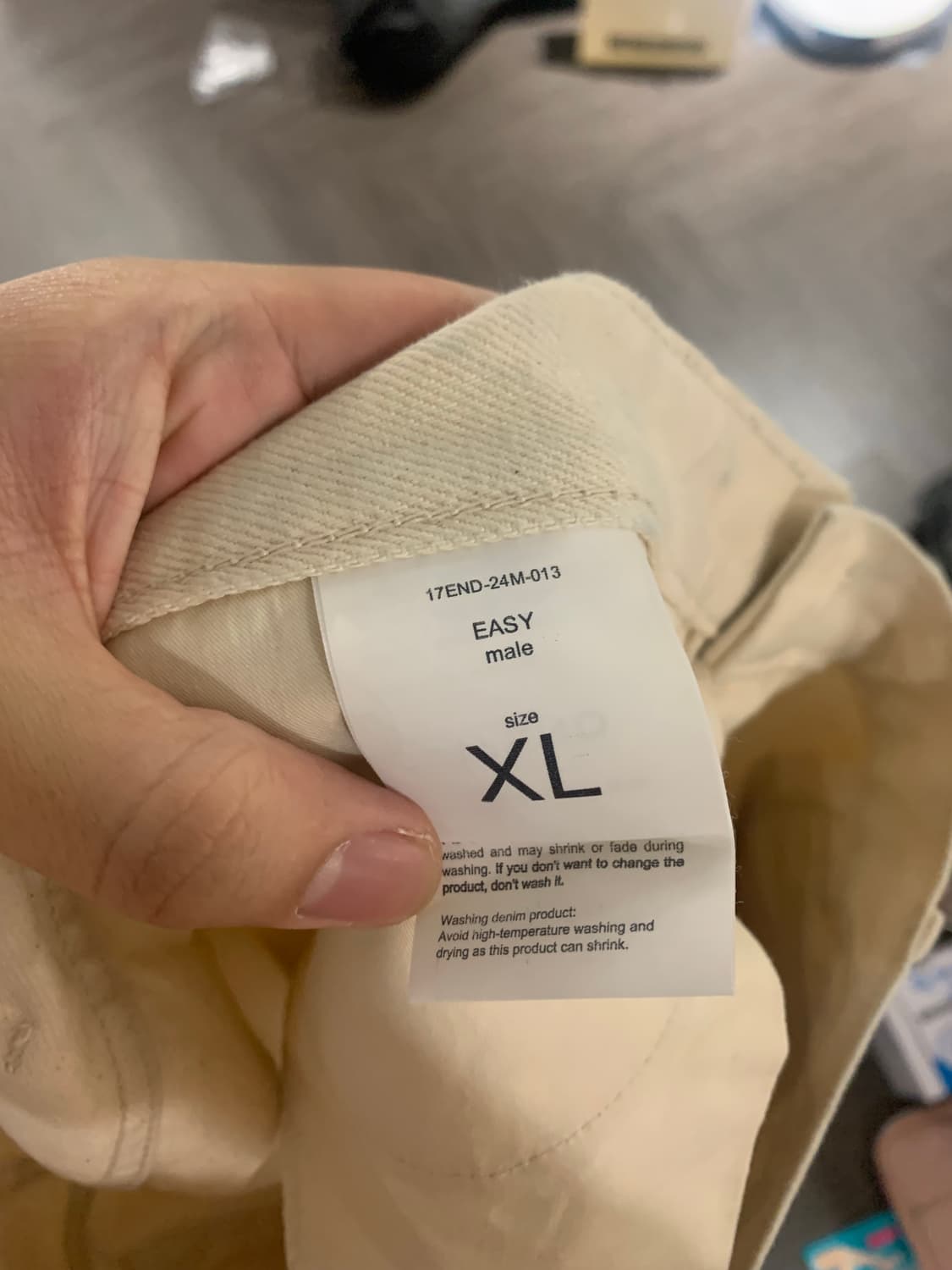 17end 세븐틴엔드 크림진 xl(34) 상품이미지2