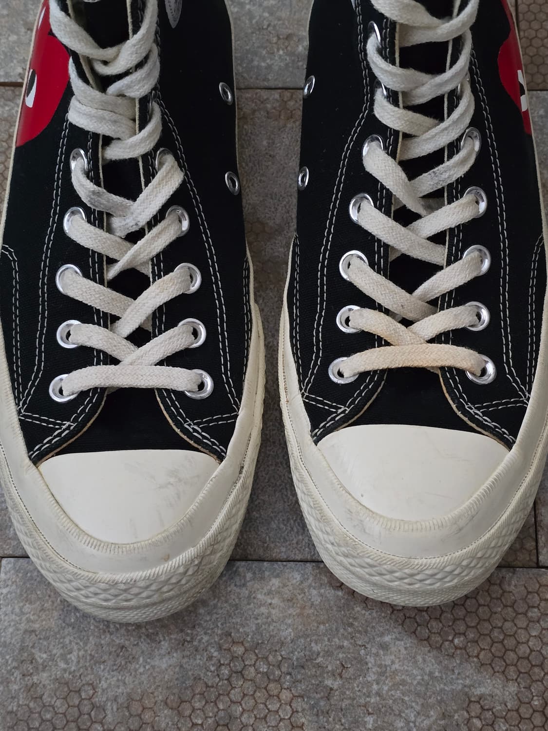 (255)컨버스 꼼데가르송 척 70 하이 블랙 상품이미지2