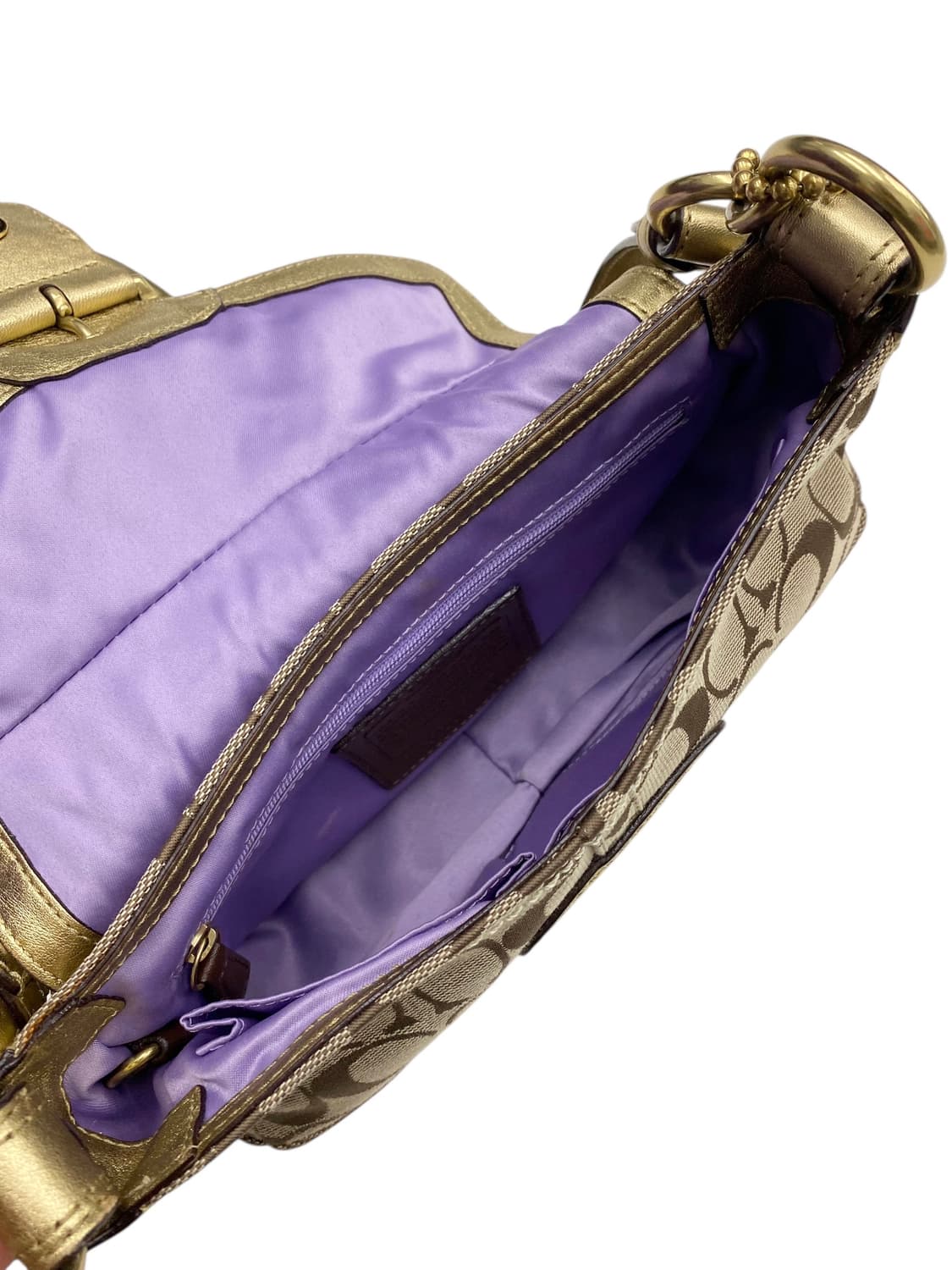 코치 y2k 골드 버클 숄더백 상품이미지3