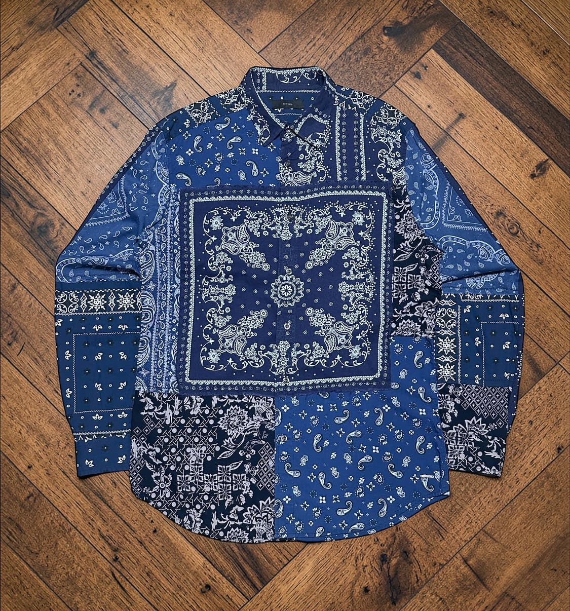 디젤 페이즐리 패치워크 셔츠 상품이미지1