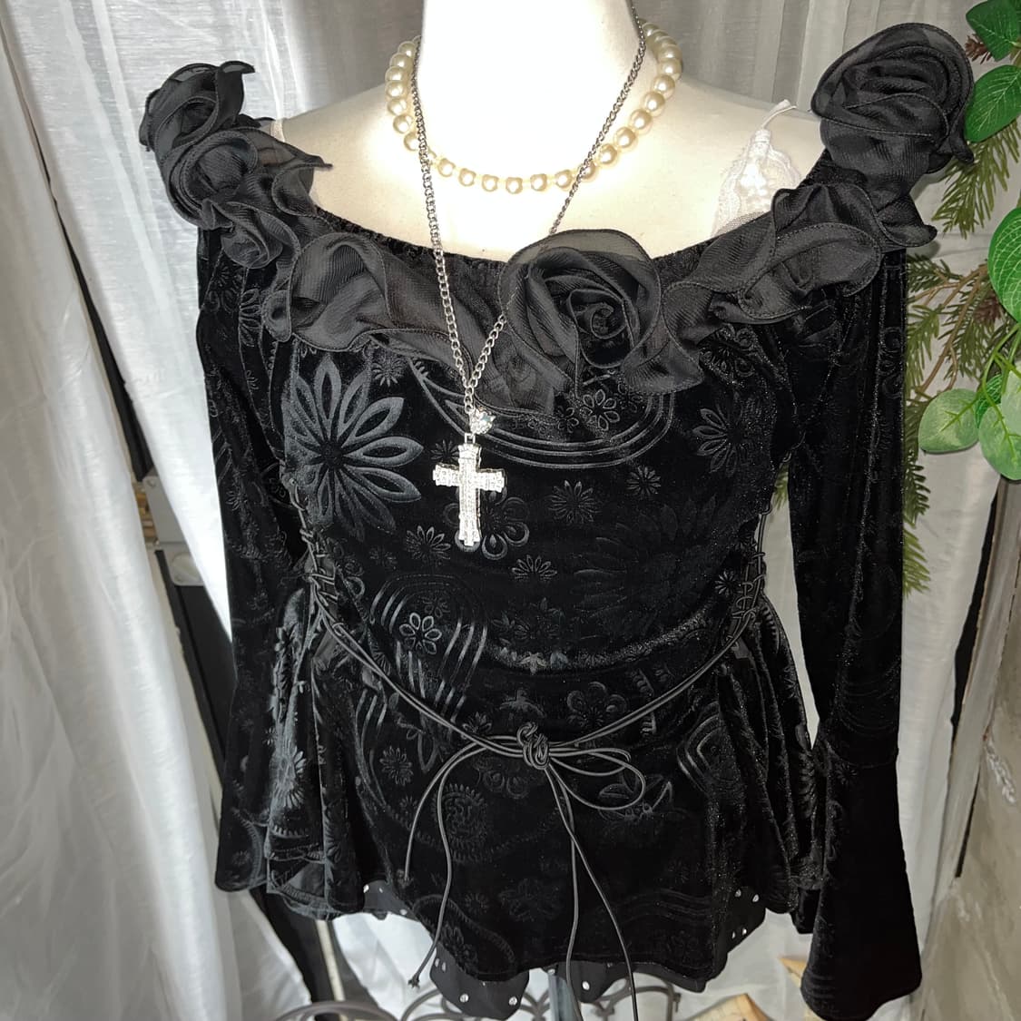 고딕 벨벳 슬리브(오프숄더0) 상품이미지2