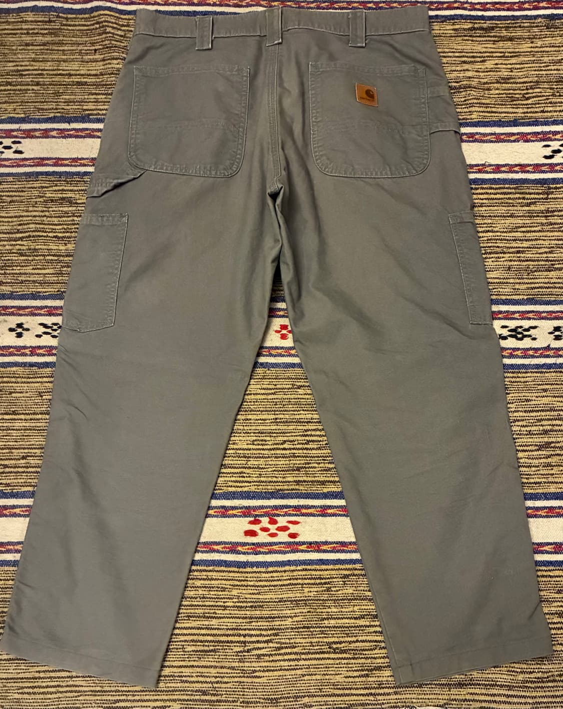 (33~34)칼하트 덩가리 빈티지 싱글니 카펜더 워크팬츠 그레이 상품이미지5