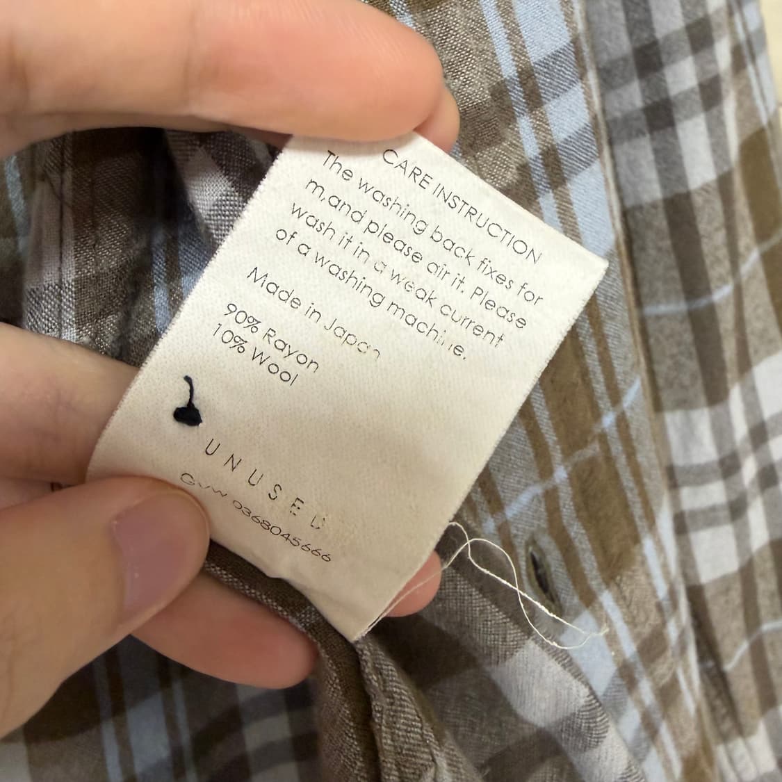 언유즈드 UNUSED 투포켓 레이온 플란넬 셔츠 브라운 3 상품이미지9
