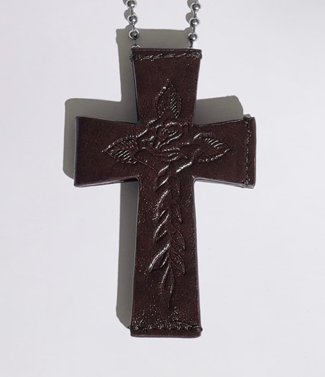 스컬프터 에드하디 크로스 레더 스트랩 월렛 브라운 상품이미지3