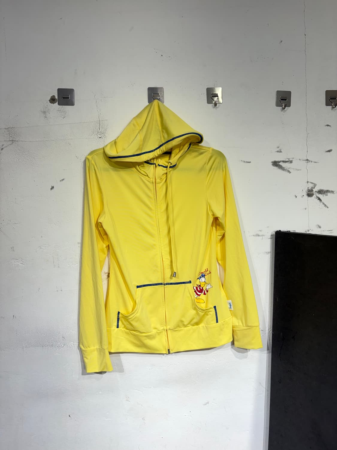 JPN 일본 빈티지 Disney 딱붙핏 와투케 도널드덕 후드집업 져지 상품이미지7