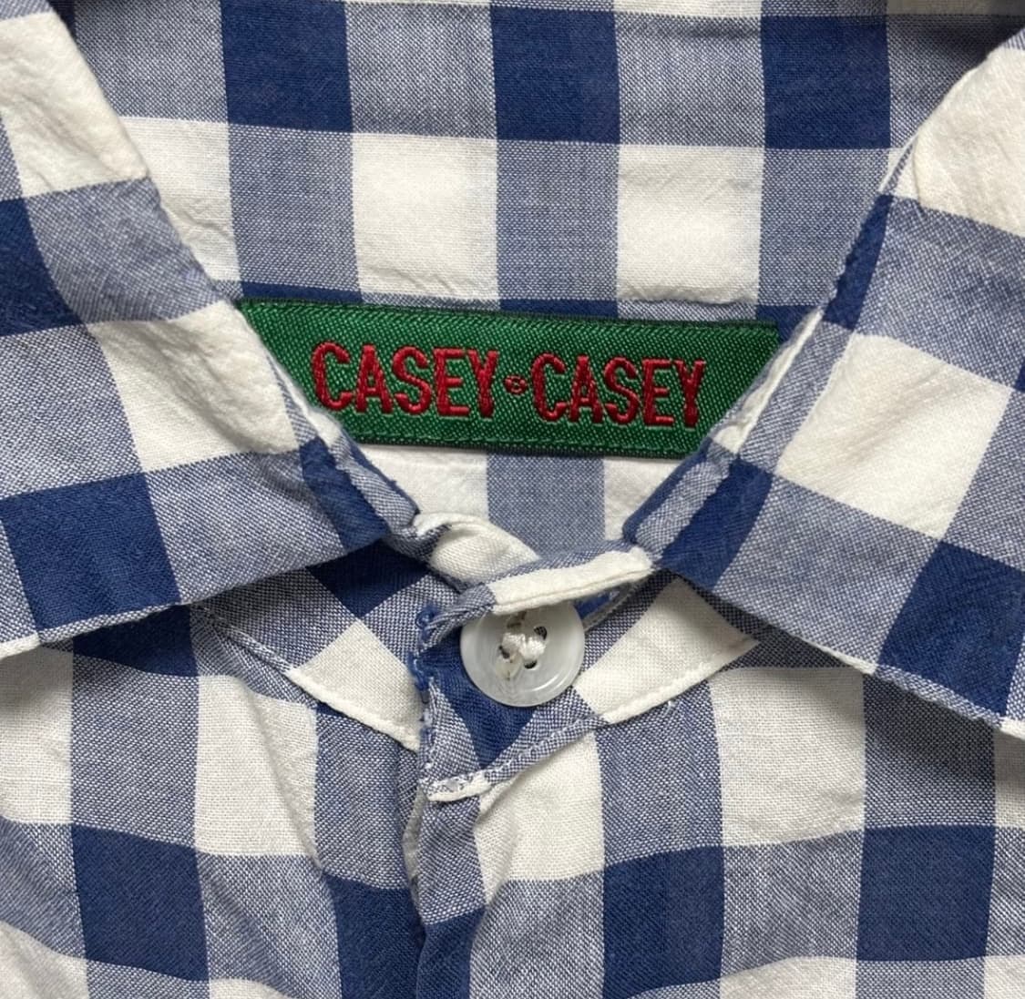 Casey Casey 케이시 케이시 깅엄 셔츠 상품이미지6