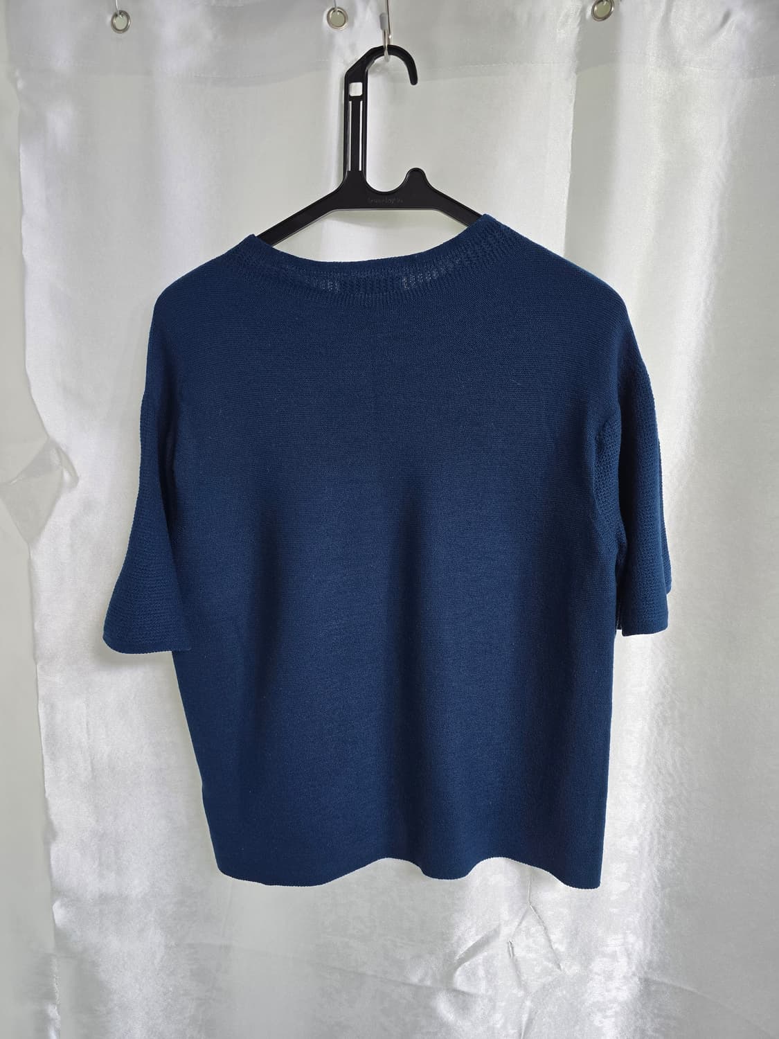 SYSTEM 시스템 네이비 반팔 니트 (1756) 상품이미지2