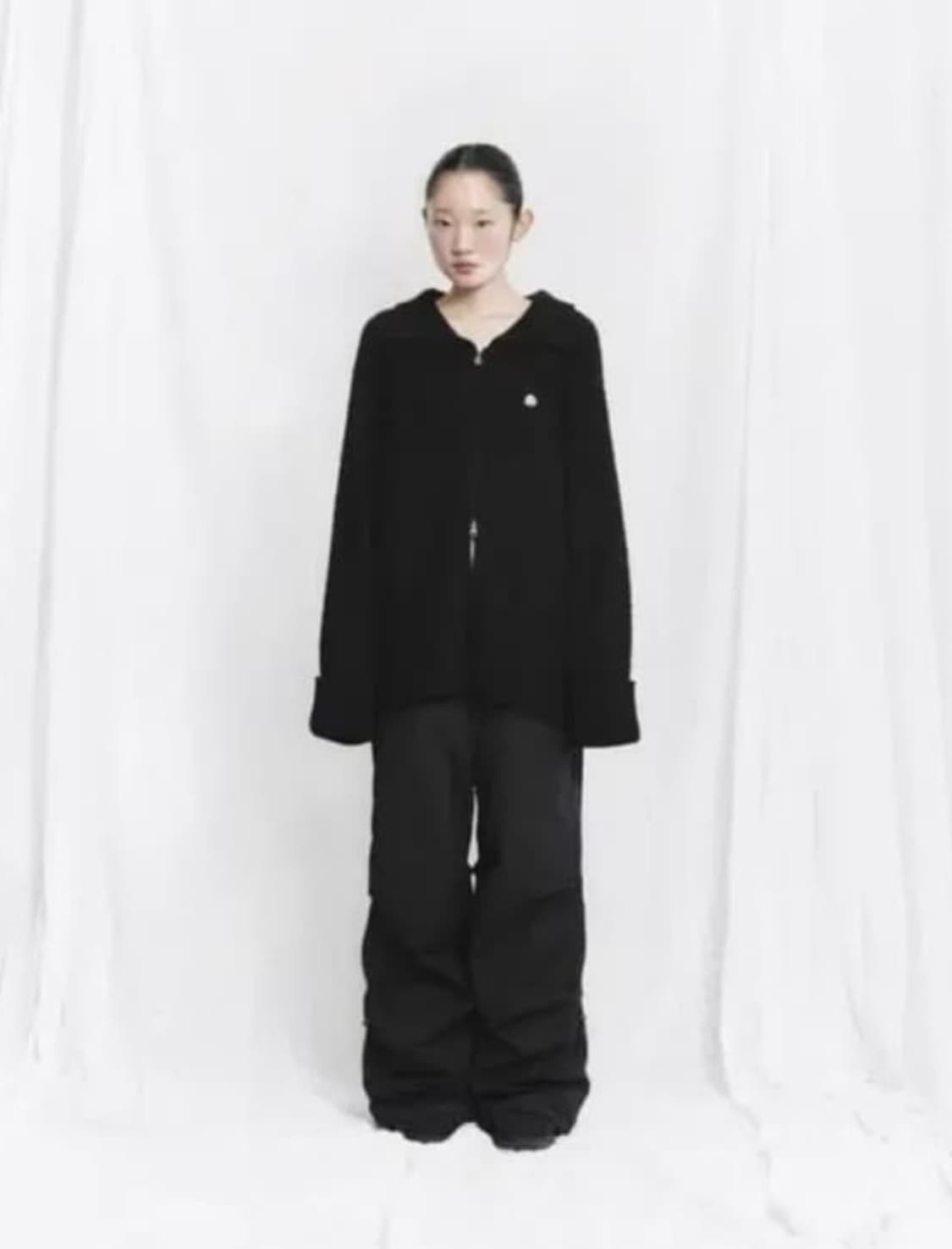 스마트어반유즈풀 코이세이오 라인 스트랩팬츠 블랙 상품이미지2