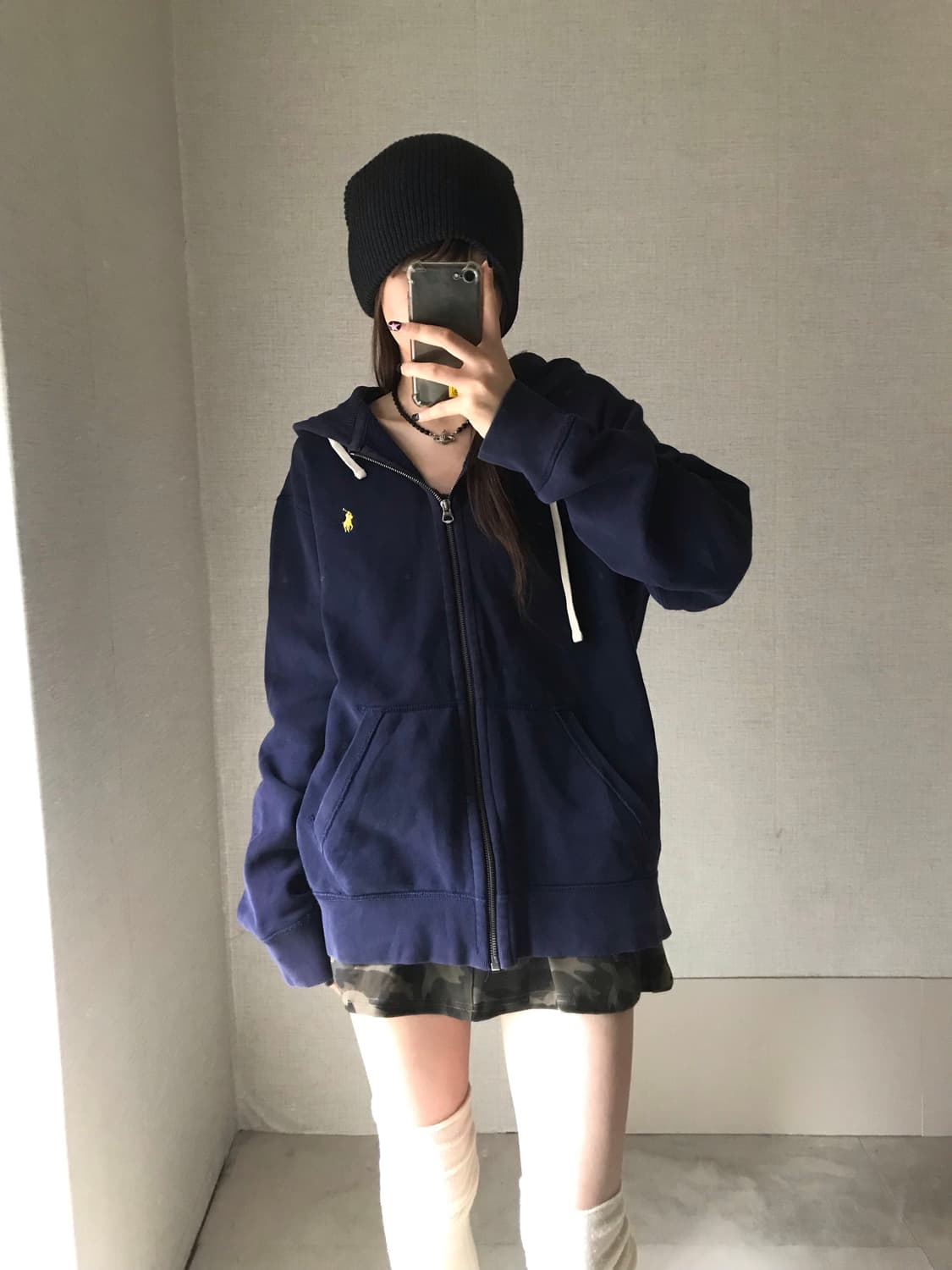 폴로 네이비 후드집업 상품이미지4