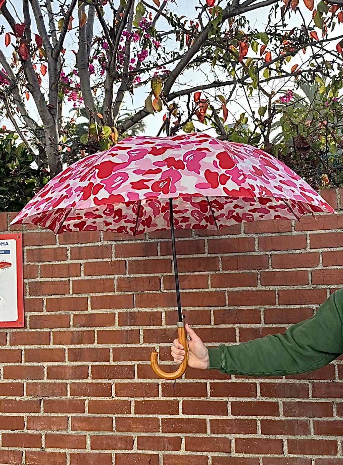 베이프 아카이브 ABC 핑크카모 장우산 상품이미지1