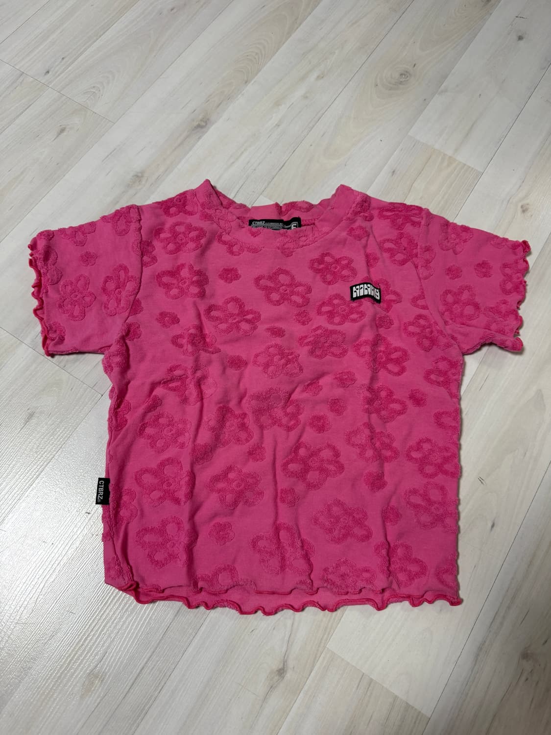 시티브리즈 니니 데이지 크롭탑 핫핑크 상품이미지5