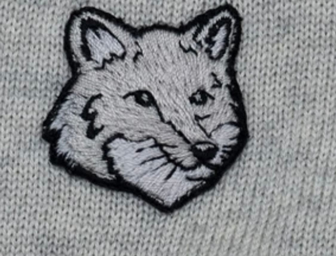 [새상품] 메종 키츠네 폭스 로고 가디건 그레이 L 남녀공용 상품이미지4