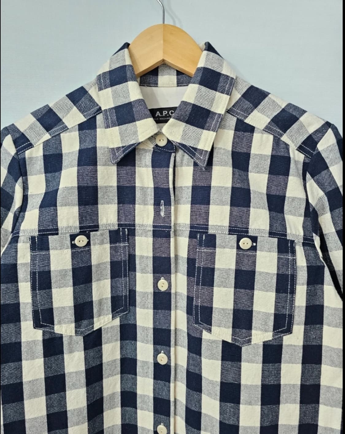 A.P.C. 아페쎄 깅엄 체크 lsla 셔츠 자켓 ~55 상품이미지1