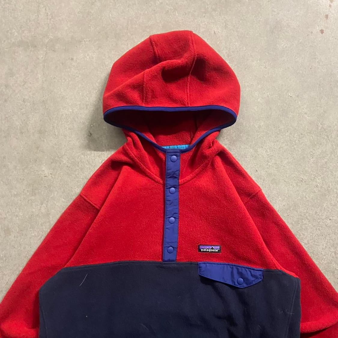 14FW 파타고니아 클래식 신칠라 스냅-티 후디 레드/네이비 상품이미지2