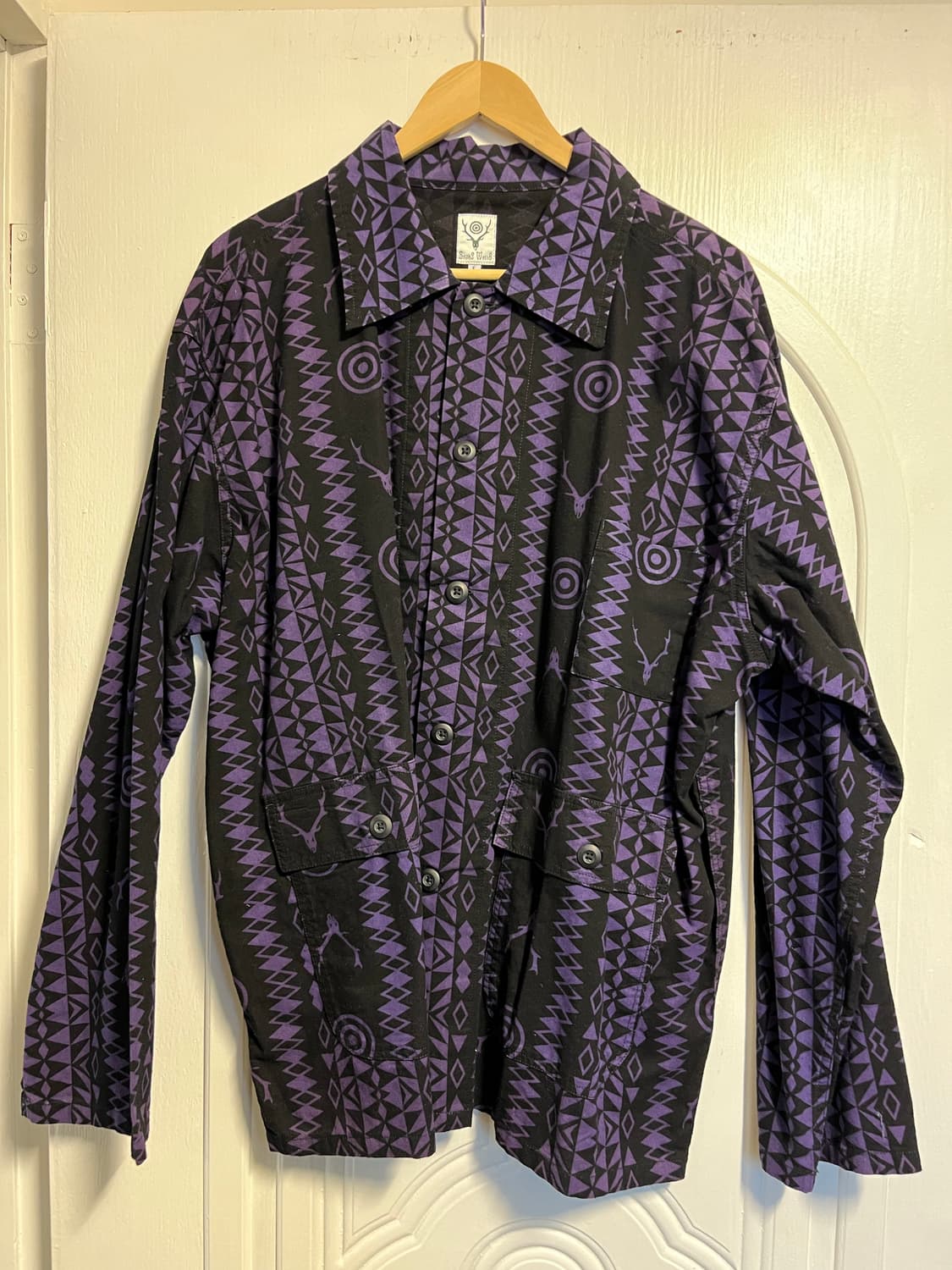 (새상품) south2 west8 플란넬 헌팅셔츠 상품이미지1