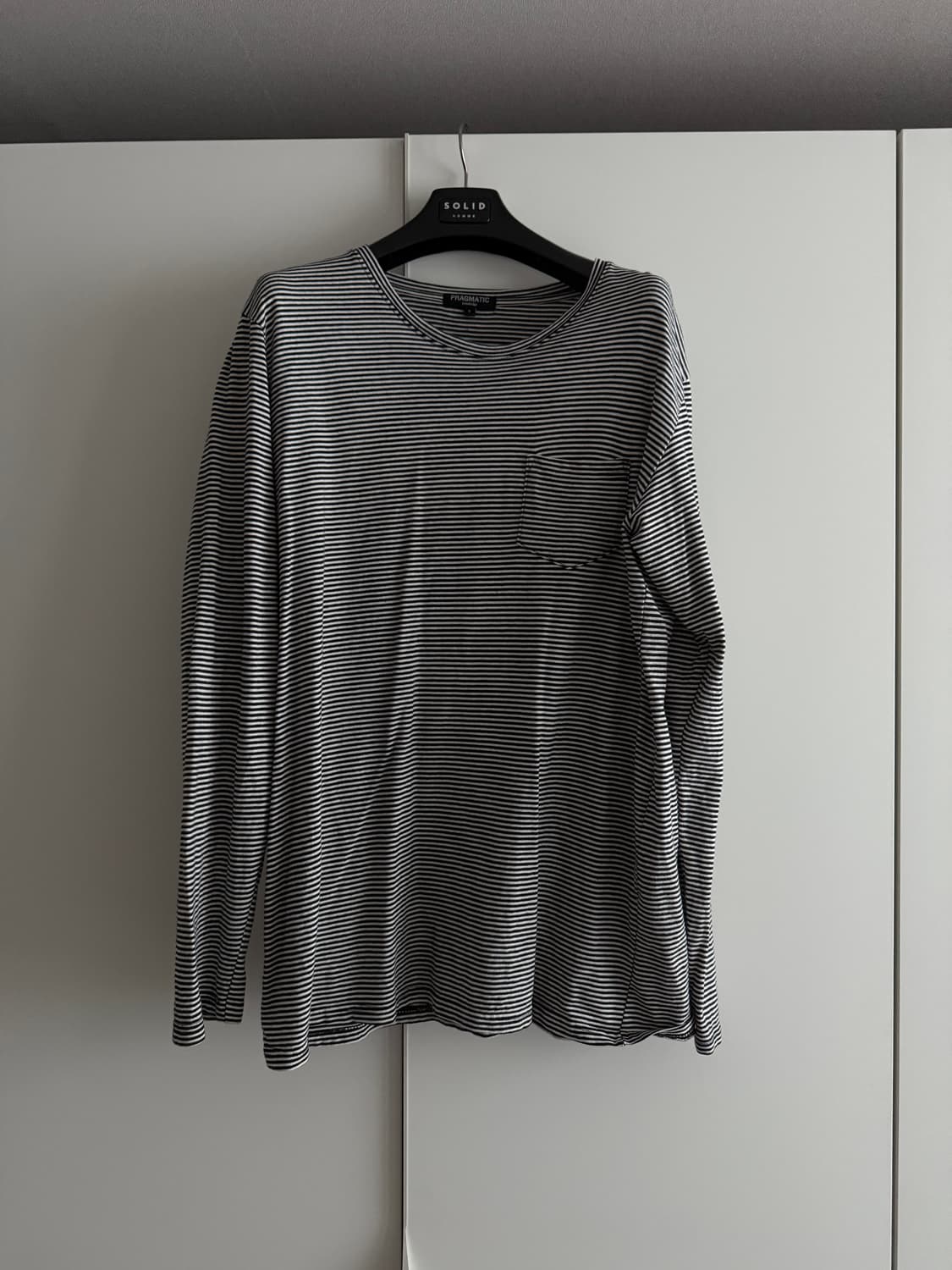 GD착) 프라그매틱 스트라이프 보더 긴팔티 롱슬리브 상품이미지4