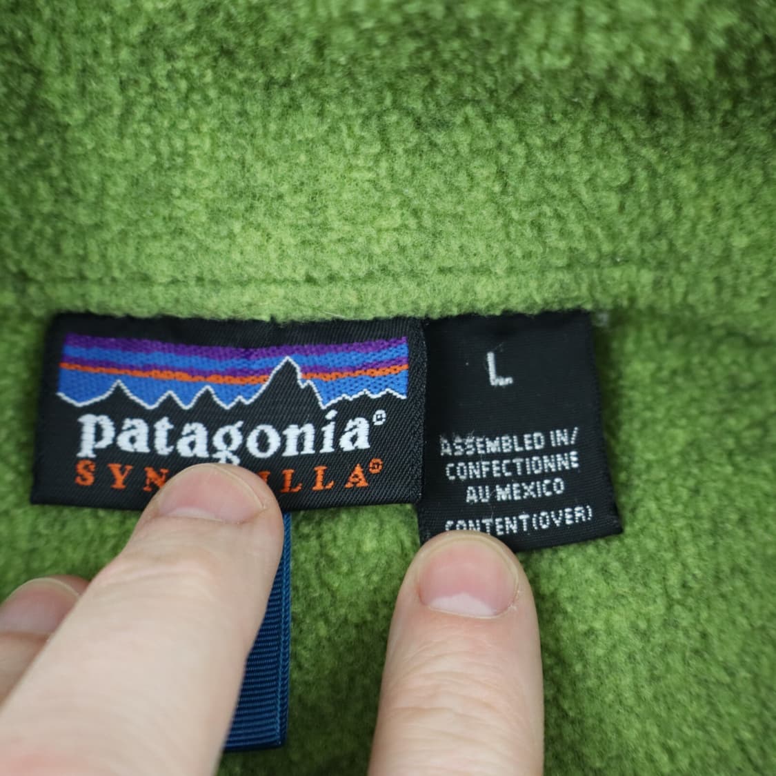 00s 파타고니아 신칠라 스냅-T 그린/네이비 멕시코 상품이미지7