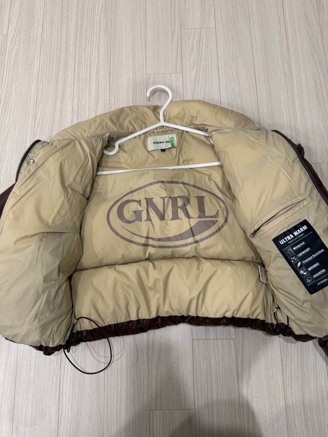 제너럴아이디어 브라운 패딩  상품이미지3