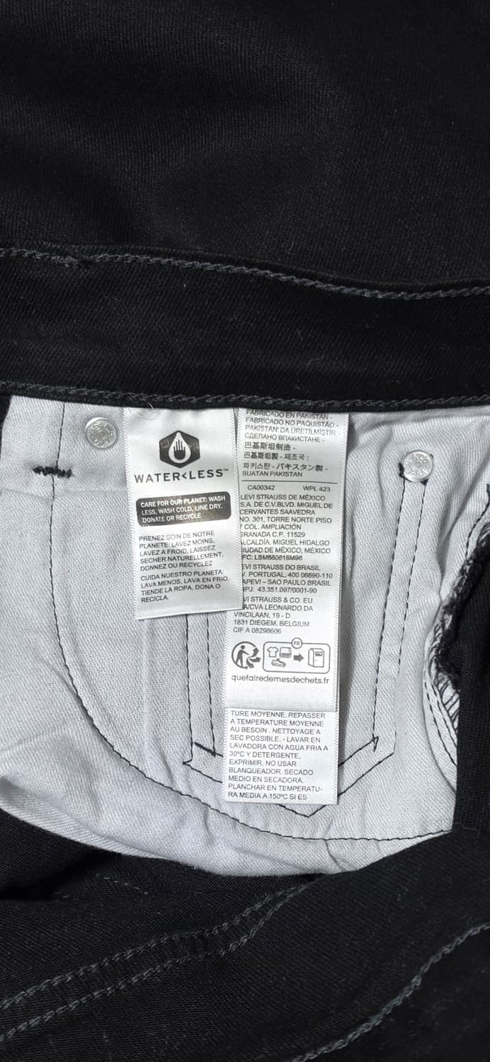 리바이스 505 블랙진 W30 L32 상품이미지3