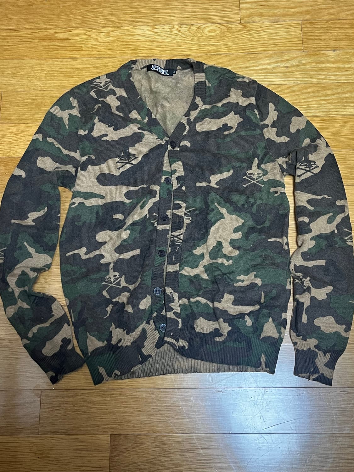 히스테릭 글래머 카모플라쥬 가디건 M 상품이미지2
