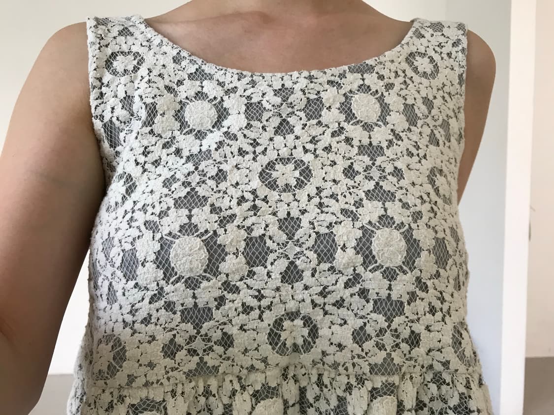 vintage grey lace sleeveless 상품이미지3