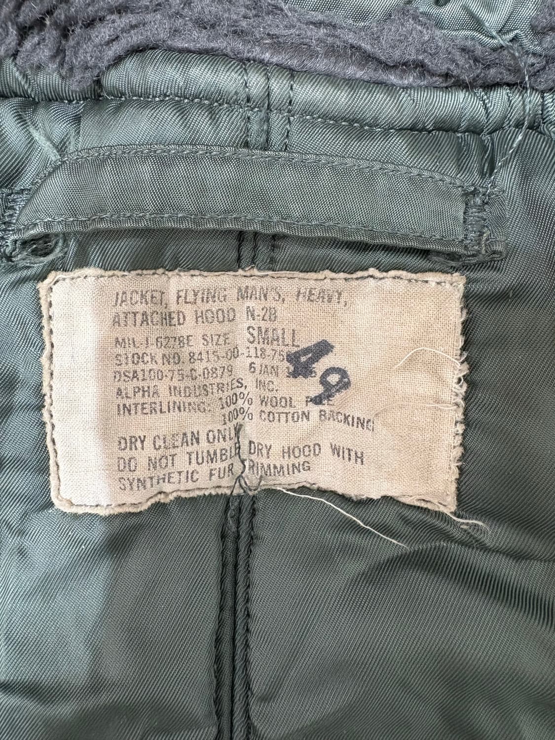 70's USAF N-2B Flight Jacket.  상품이미지5