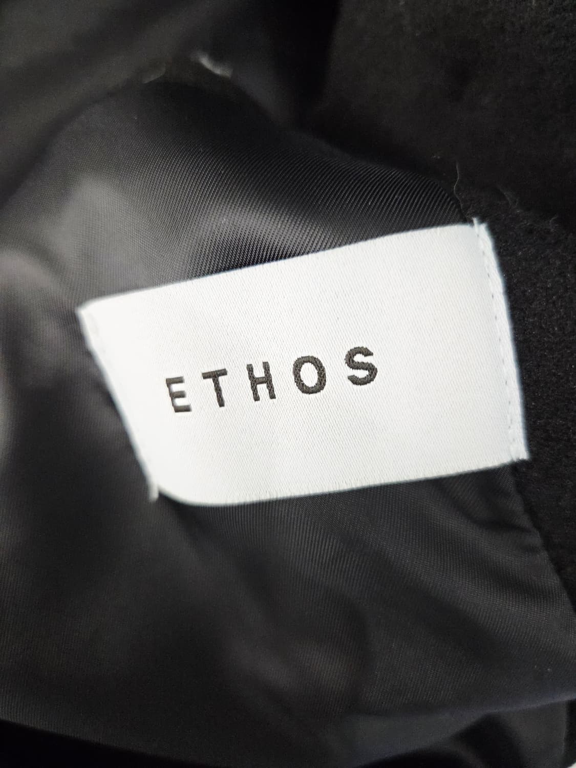 ETHOS 에토스 블랙 싱글 롱 코트 상품이미지8