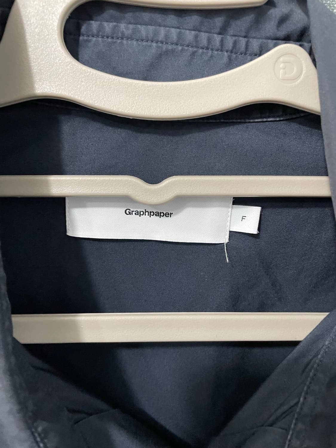 그라프페이퍼 반팔셔츠 네이비 F  상품이미지4