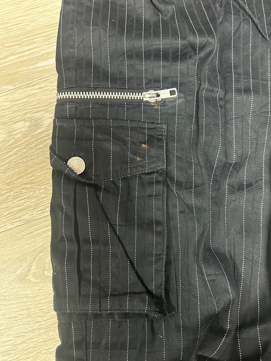 일본 빈티지 스트라이프 긴바지 상품이미지3