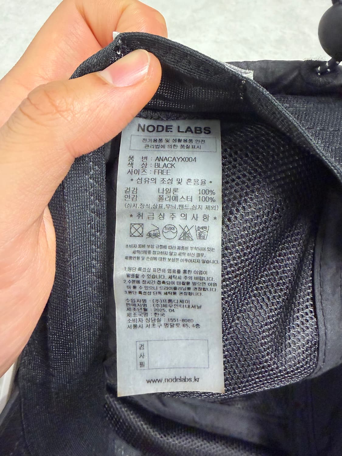 노드랩스 DEV:5 선글라스 컷 볼캡 블랙 FREE 상품이미지8