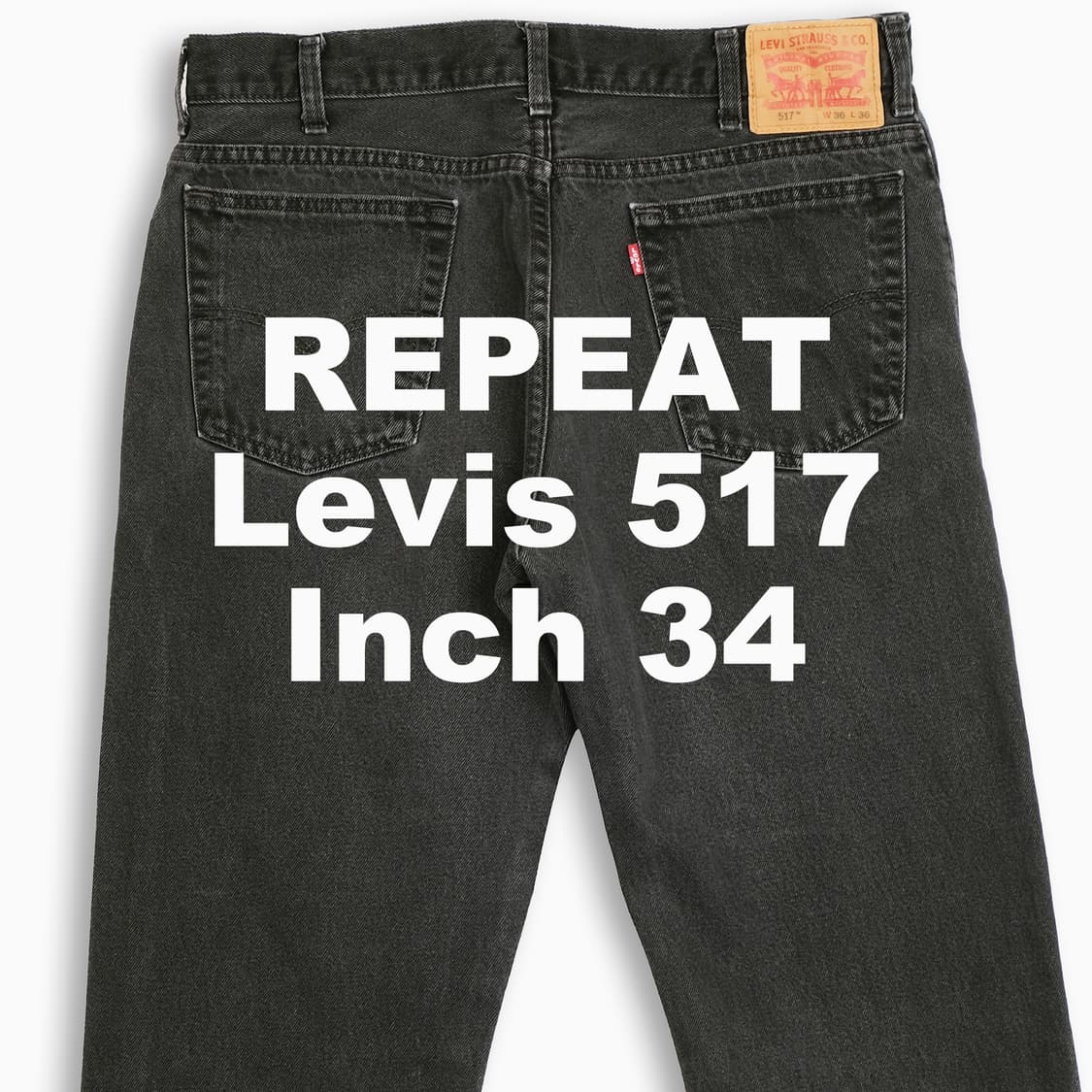 빈티지 리바이스 517 흑청 블랙진 34 인치 LV51736181 상품이미지1