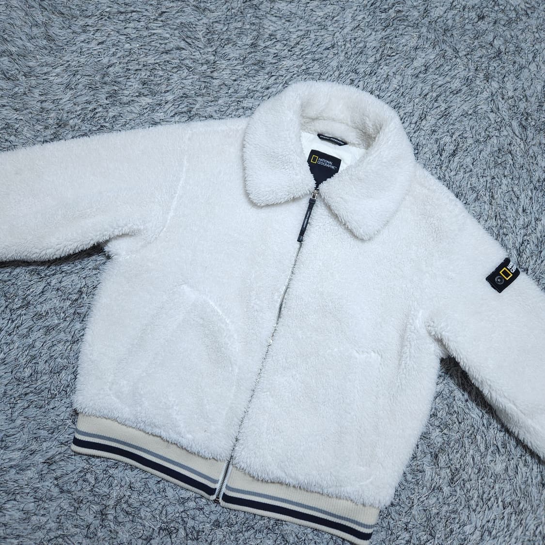 내셔널지오그래픽) S 여자 플리스 뽀글이 숏집업 / 왕눈이샵 상품이미지2