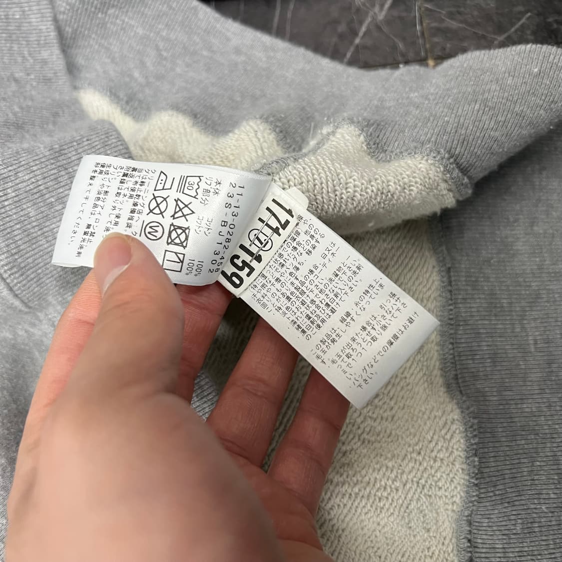 빔즈 제팬 MEN 벤자민 프랭클린 프린팅 맨투맨 그레이 상품이미지6