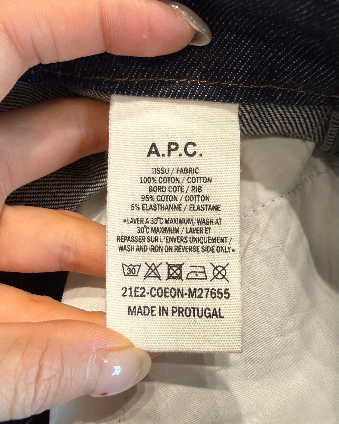 아페쎄 x 사카이 데님 플리츠 스커트  상품이미지10