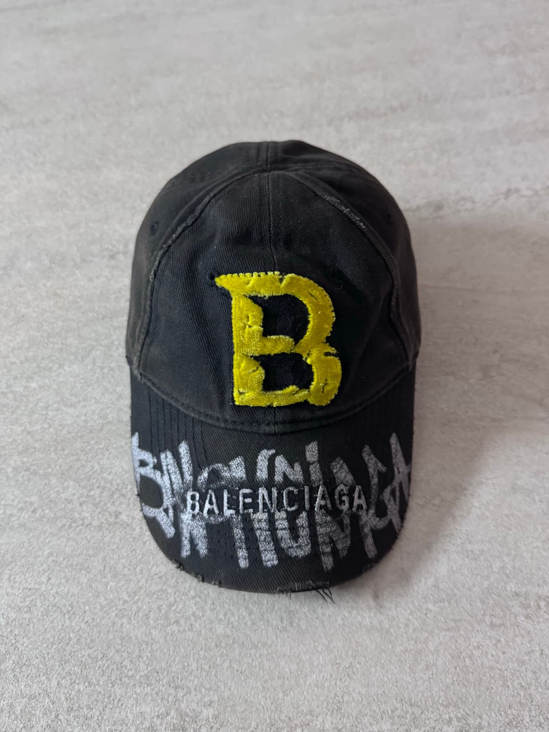 발렌시아가 업사이클 캡 다크 그린 상품이미지4