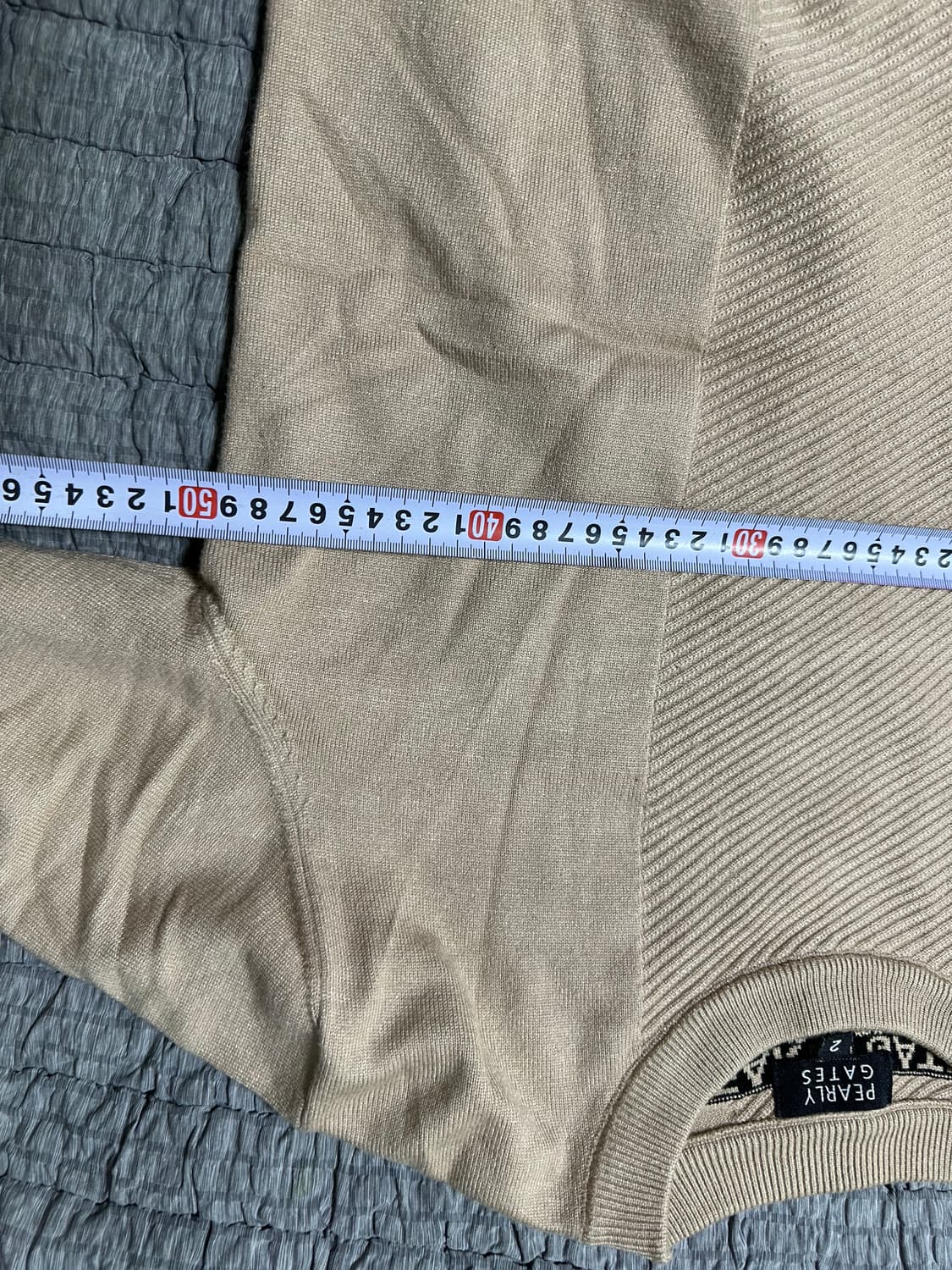 파리게이츠 니트 맨투맨 베이지 상품이미지4