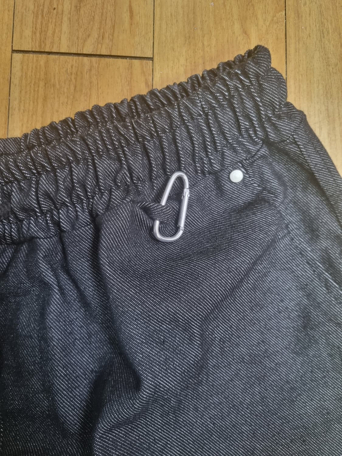 스트라이프 데님팬츠 그레이 상품이미지3