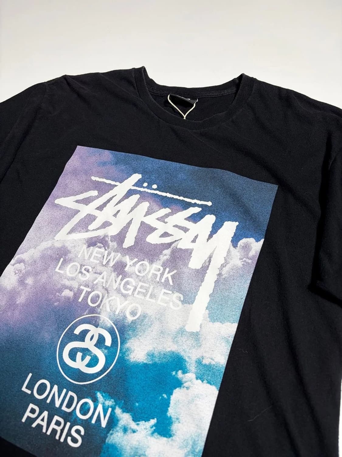 스투시 STUSSY 구름 그래픽 월드투어 코튼 반팔 티셔츠 R2115 상품이미지2