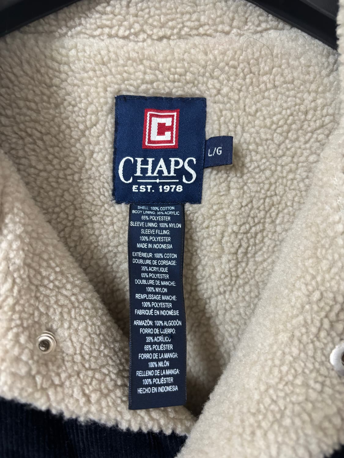 CHAPS 랄프로렌 챕스 코듀로이 털 안감 자켓 상품이미지3