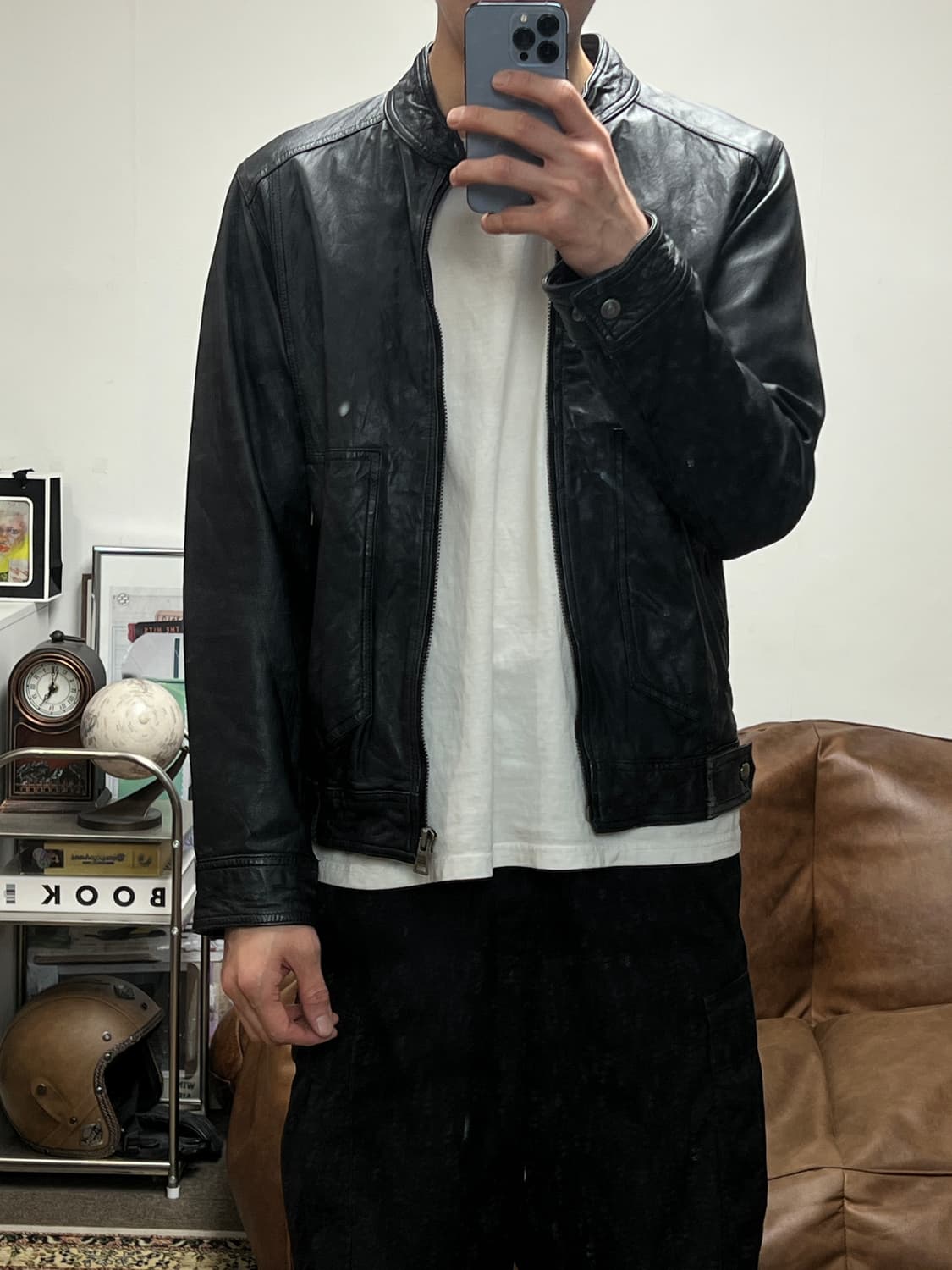 [XL] 리바이스 빈티지 리얼레더 싱글 라이더 가죽자켓 상품이미지5