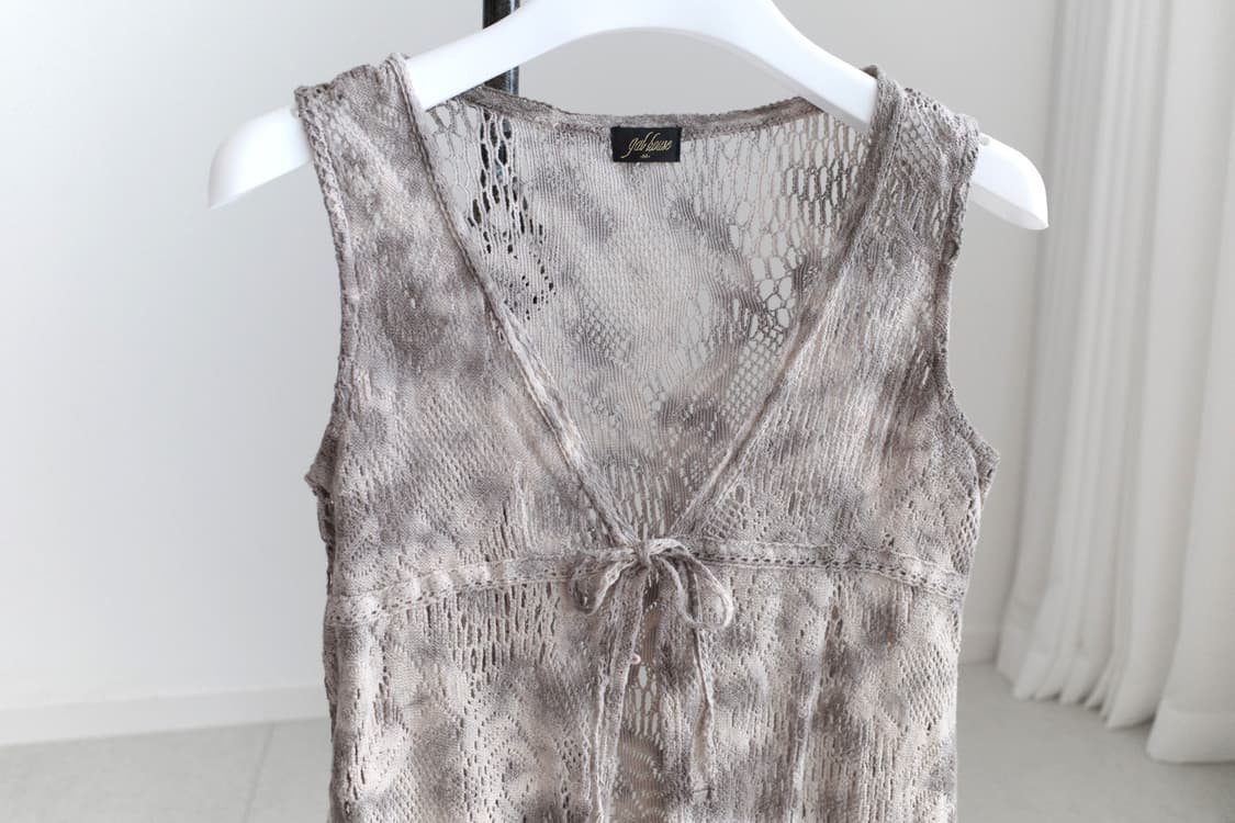 knit vest sleeveless  상품이미지3