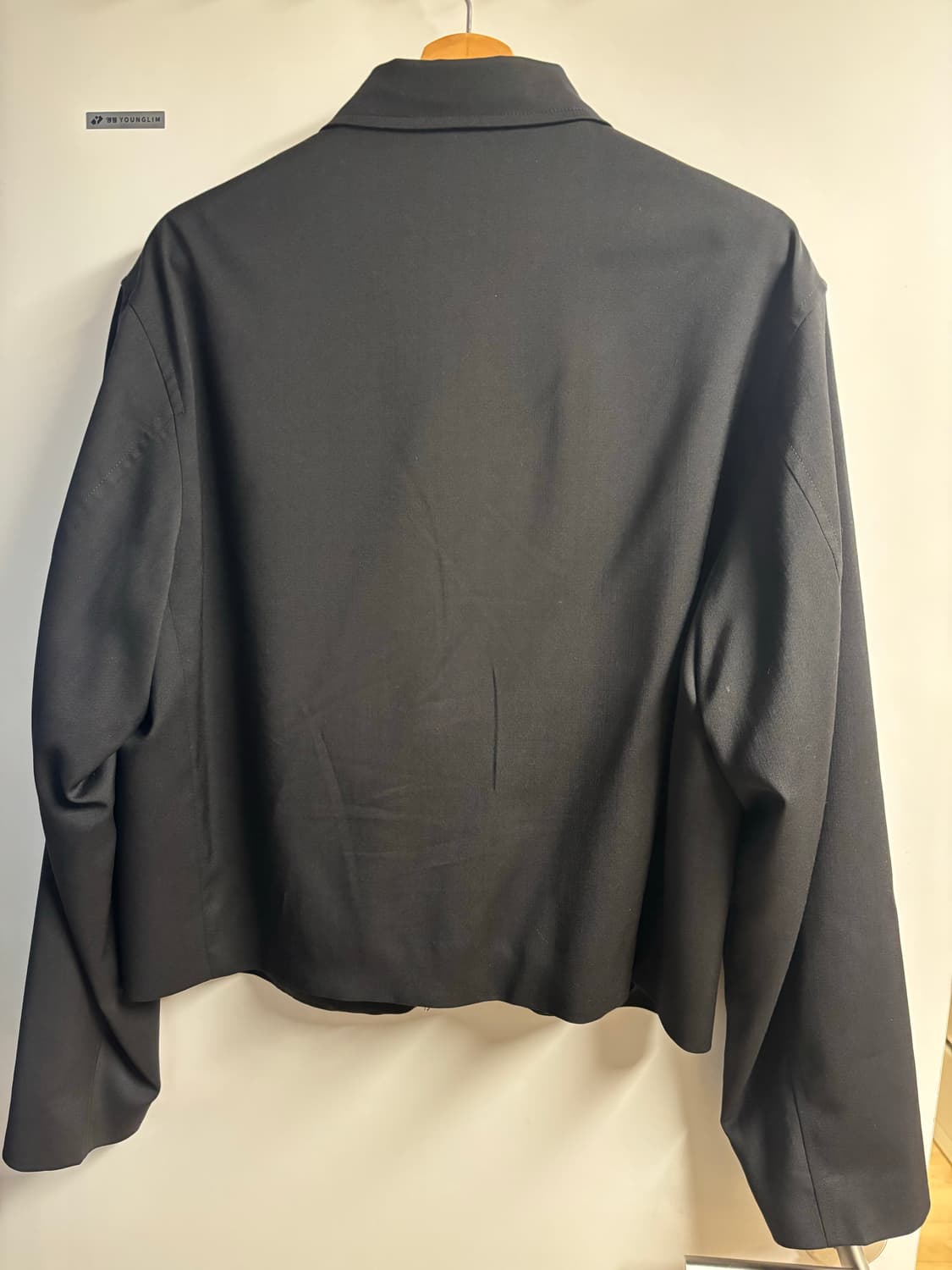 [46] 아워레거시 미니 자켓 블랙 워스티드 울 상품이미지3