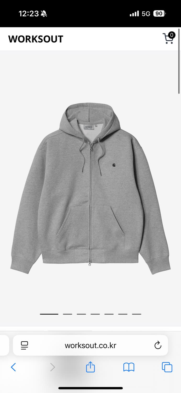 칼하트윕 후드집업 후디드 메디슨 자켓 상품이미지1