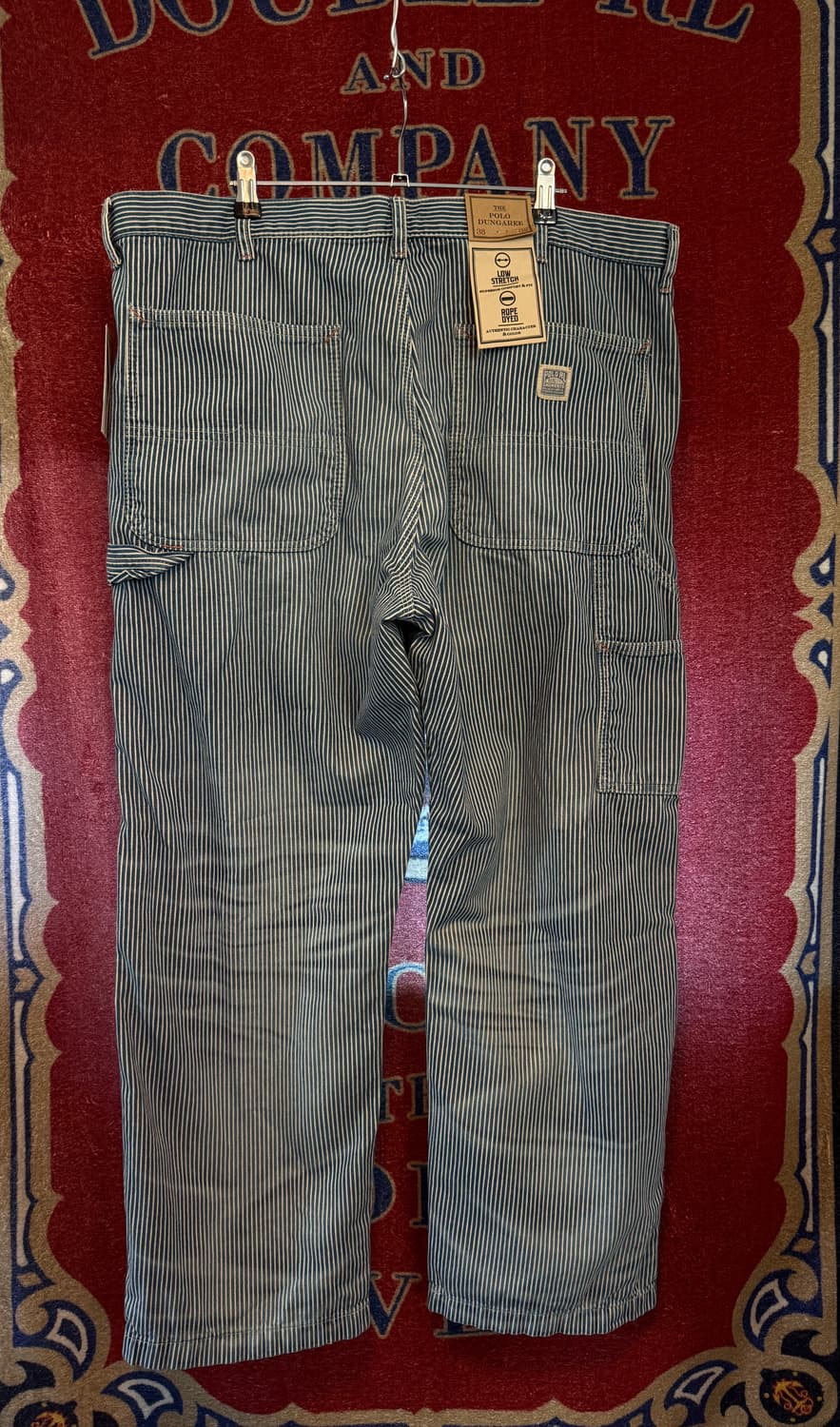Polo Dungaree 히코리 스트라이프 팬츠 38/32 상품이미지10