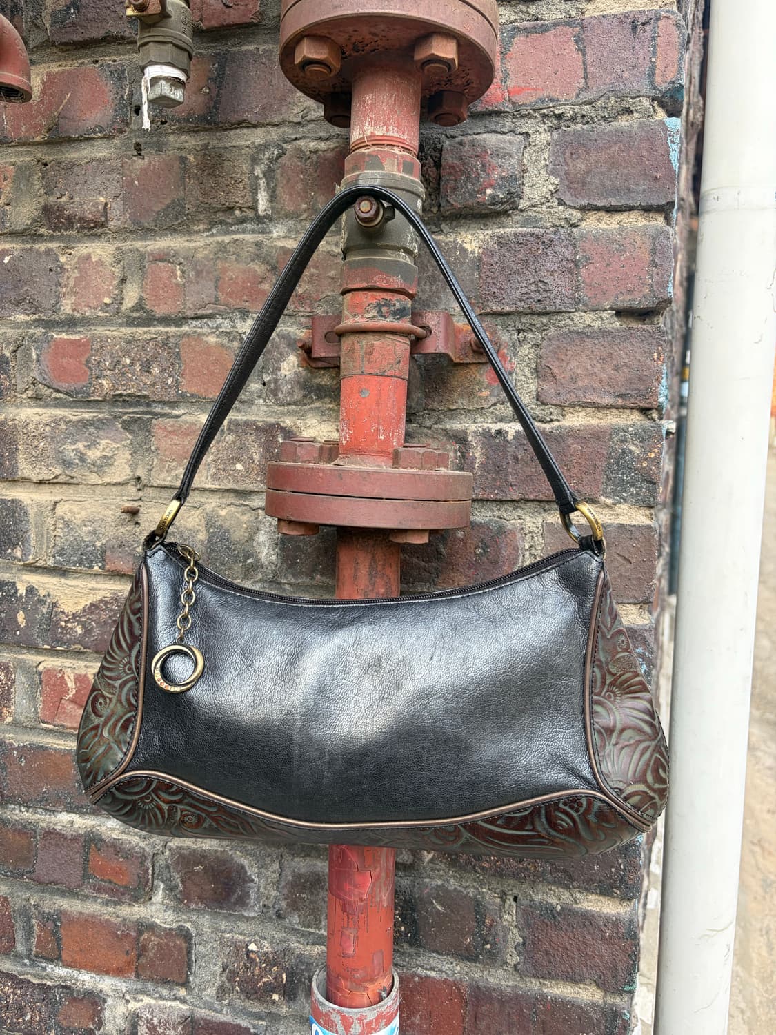 Vincis bench Y2K 빈티지 레더 숄더백  상품이미지1