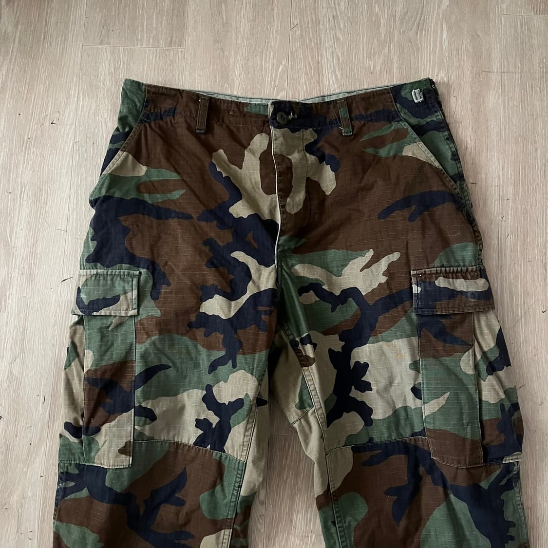 90s 미군 우드랜드 BDU 카모플라쥬 컴뱃 팬츠 상품이미지2