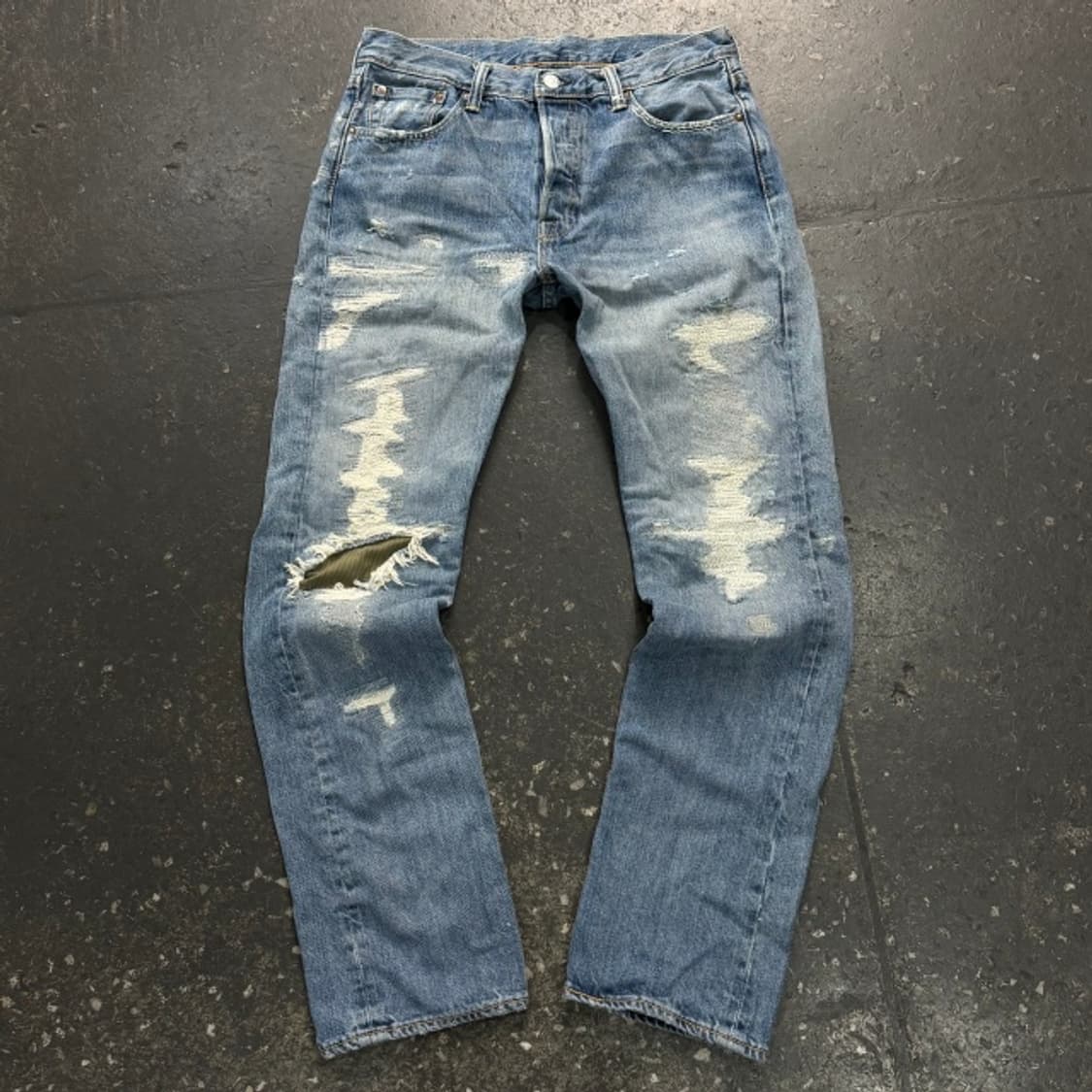 30 리바이스 501 데미지 데님팬츠 상품이미지1